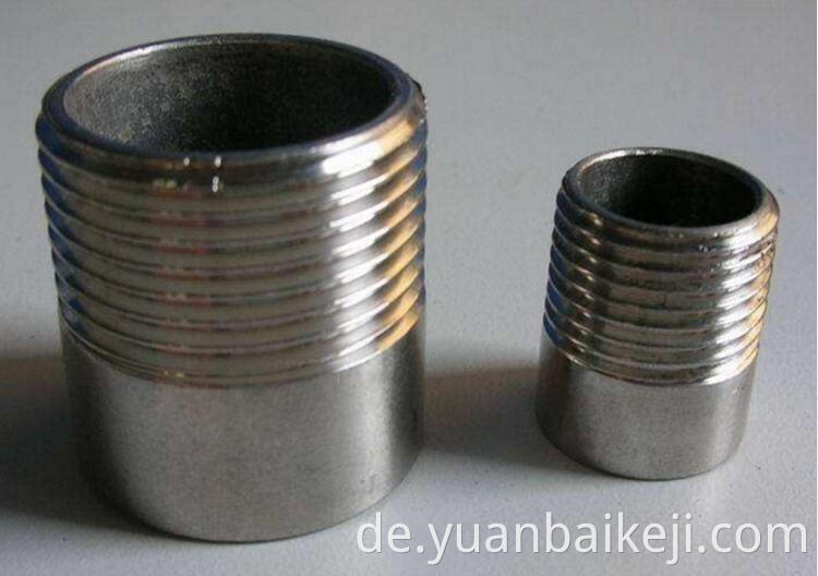 Dicke0,5- 3 mm AISI 304 316 Nahtloser rostfreier Stahlrohrstempel Nippel